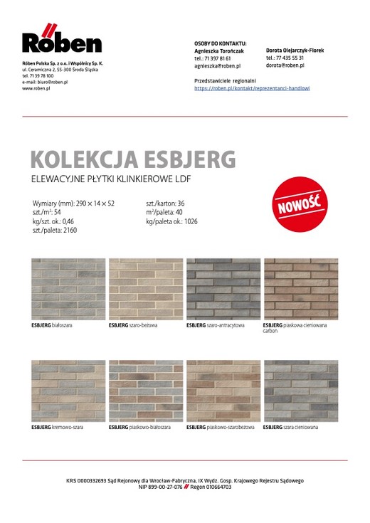  Nowość w ofercie Röben. Płytki klinkierowe LDF ESBJERG