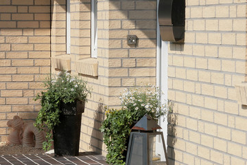 Single-family houses made of Ravello sandy and white brick