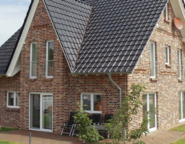 Single-family houses made of Dykbrand brick