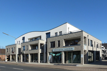 Utility building made of gray Yukon brick