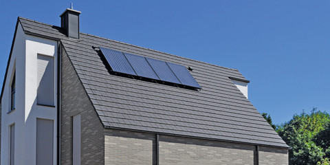 A modern roof with Bergamo tiles