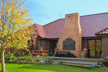 Single-family house made of Jever and Moorbrand yellow sandy shaded brick